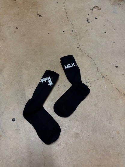 5 STAR TRAINING SOCKS BLACK